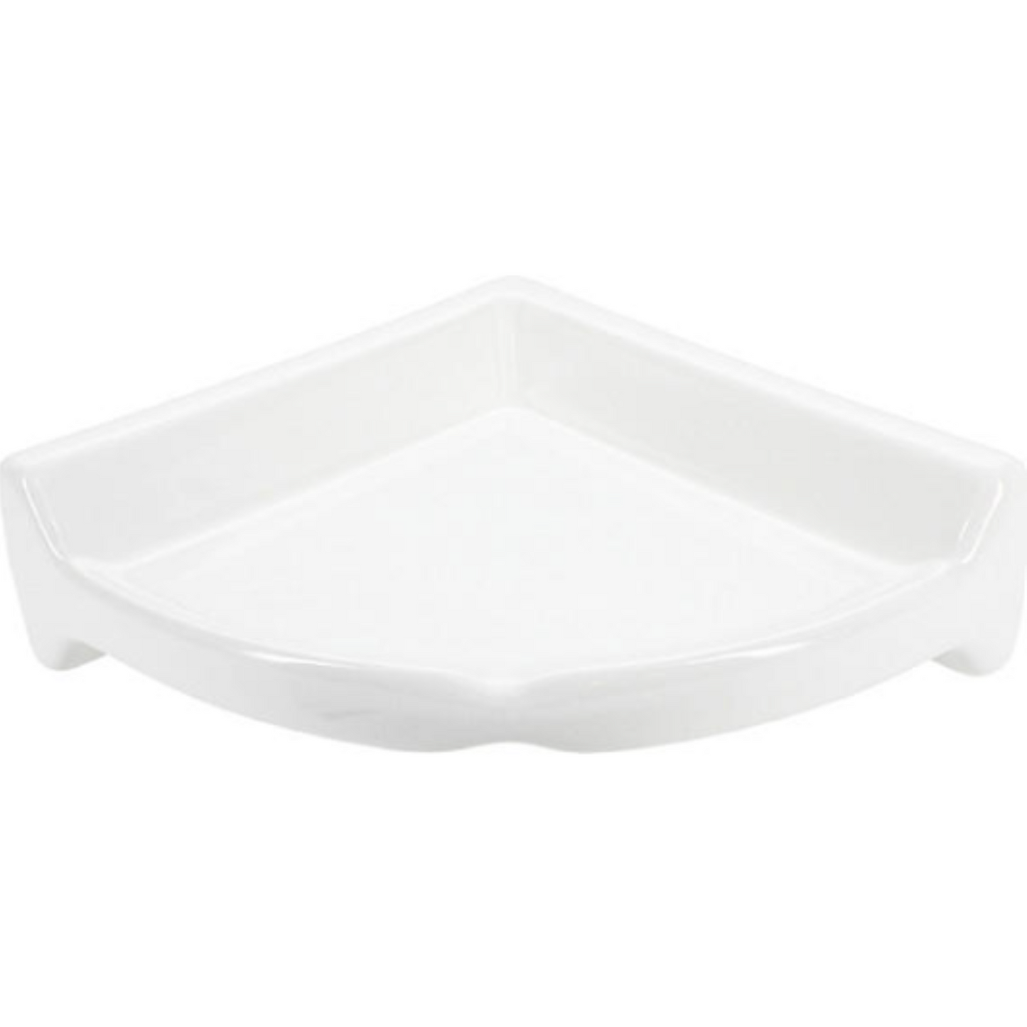 Daltile 7" Medium Corner Caddy in Arctic White Glossy with Shade Variation V1: Low