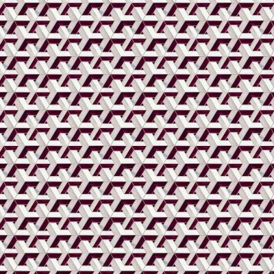 Vivify Bordeaux, Trapezoid, 1X3, Glass