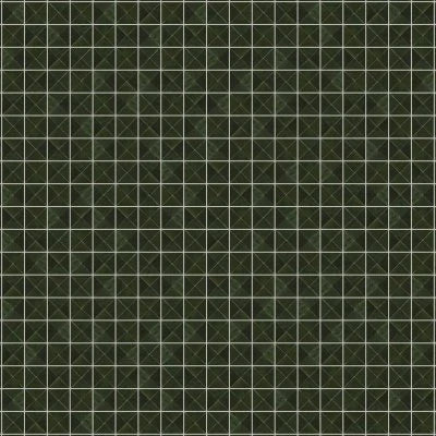 Zagora Triangle Glossy Zellige Mosaic Tile in Vert Mousse