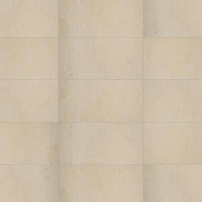Caspian Bisque 12" x 24" Honed Marble Mesh Back Field Tile