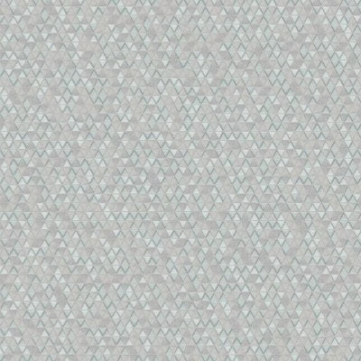 Kaikos 1.75" Triangle Glass and Stone Mosaic in Blue and White Carrara