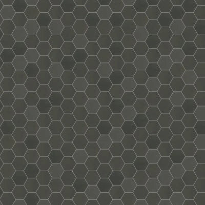 Celine 4" Hexagon Matte Porcelain Floor & Wall Tile in Black