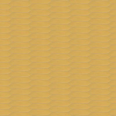 Reine 3" x 12" Picket Pattern Matte Ceramic Wall Tile in Golden