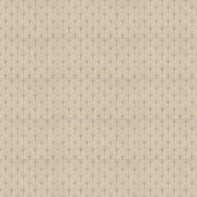 Wave 12" x 24" Honed Fan Deco Porcelain Tile in Sand