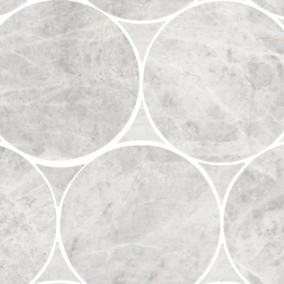 Eclessia Marble Cristallo, Circle, 6, Polished