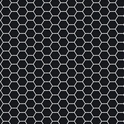 VIBRANT BLACK HEXAGON 5X6 (WALL ONLY)