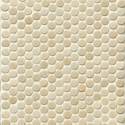 360 3/4" x 3/4" Penny Round Matte Mosaic Tile in Beige