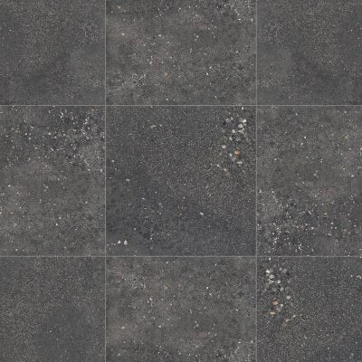 Area 51 24" x 24" Matte Porcelain Field Tile in Black