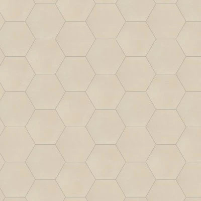 Makoto 10" x 11.5" Hexagon Matte Porcelain Tile in Tatami Beige