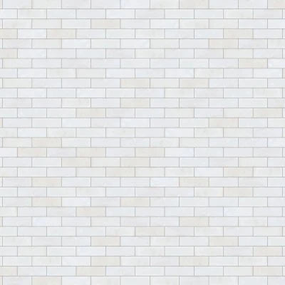 Zagora 2" x 6" Glossy Zellige Field Tile in Neige Blanc