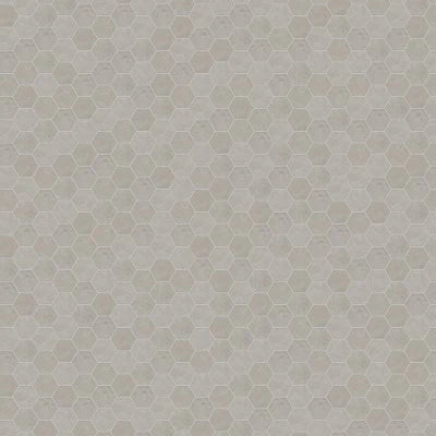 Materika 3" Hexagon Matte Porcelain Mosaic in Silver