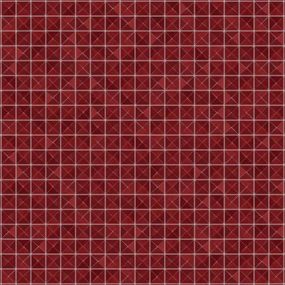 Zagora Triangle Glossy Zellige Mosaic Tile in Rouge