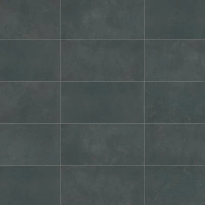Wave 12" x 24" Honed Porcelain Tile in Coal