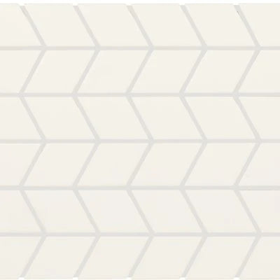 Color Wheel Retro Matte Arctic White, Chevron, 2X3, Matte