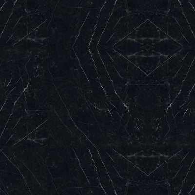 Magnifica The Thirties 30" x 30" - 8mm Honed Porcelain Tile in Nero Marquina