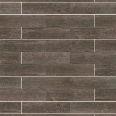 Willow Bend Smoky Brown, Plank, 6X24, Matte