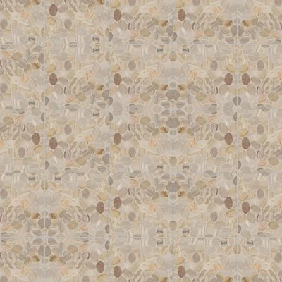 Waterbrook Medium Tumbled Pebble Mosaic in Fossil Wood