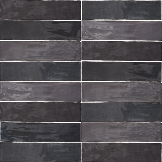Flash 3x12 Ceramic Wall Tile, Graphite