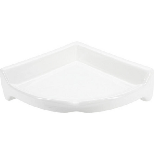Daltile 7" Medium Corner Caddy in Arctic White Glossy with Shade Variation V1: Low