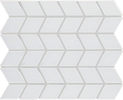 Color Wheel Retro Matte Arctic White, Chevron, 2X3, Matte