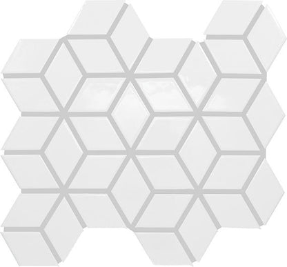 Color Wheel Retro Matte Arctic White, Chevron, 2X3, Matte