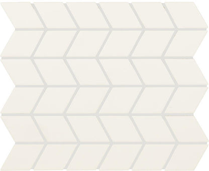 Color Wheel Retro Matte Arctic White, Chevron, 2X3, Matte