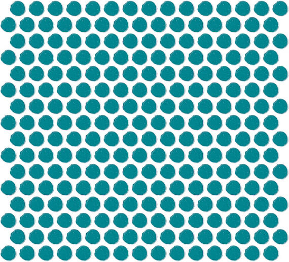 Color Wheel Penny Round Mosaics