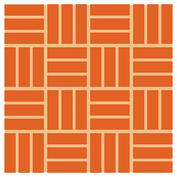 Color Wheel Lattice Mosaics