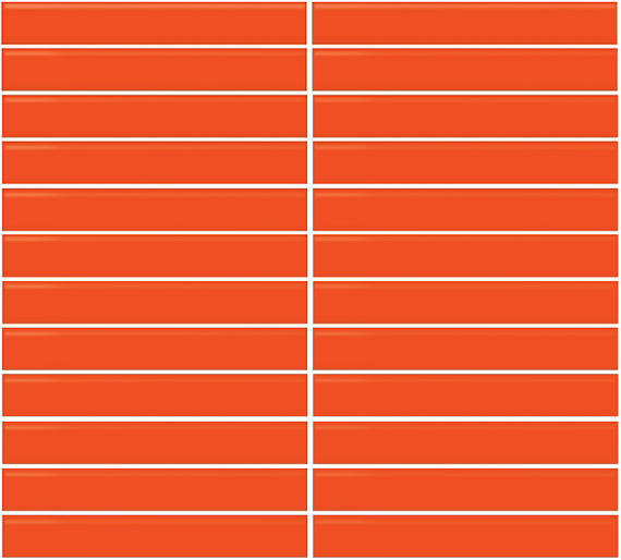 Color Wheel 1x6 Straight Joint Mosaics