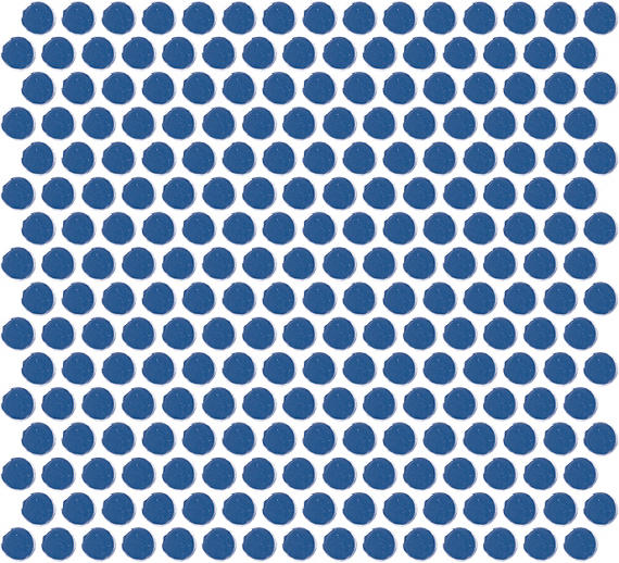 Color Wheel Penny Round Mosaics