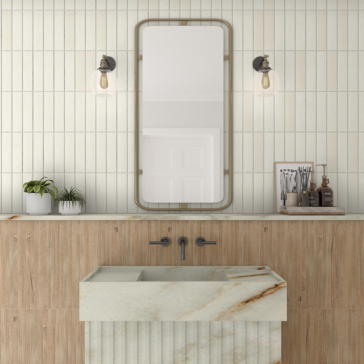 Artcrafted 3x12 Ceramic Wall Tile, Coconut MEGA DEAL