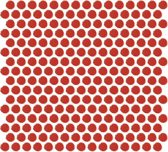 Color Wheel Penny Round Mosaics