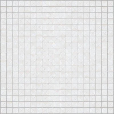 Zagora Triangle Glossy Zellige Mosaic Tile in Neige Blanc