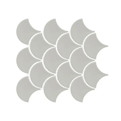 MOSAIC ARTISAN PLUS TAUPE GLOSSY 3X3 FAN (10.5X10 SHEET)