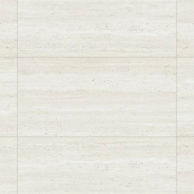 Sensi Roma 24" x 48" Satin Porcelain Wave Deco in White