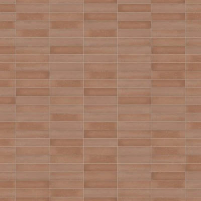 Makoto 2.5" x 10" Matte Ceramic Wall Tile in Umi Terracotta