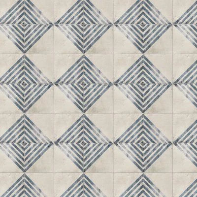 Vivace 9" x 9" Decorative Tile in Roads Atlantic