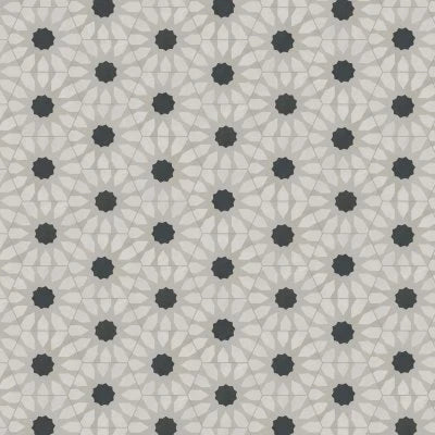 Allora 8.5" x 10" Matte Fiore Hexagon Deco Porcelain Tile