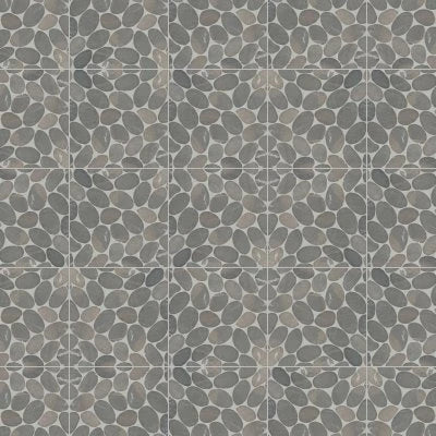 Waterbrook Jumbo Sliced Pebble Mosaic in Dark Grey