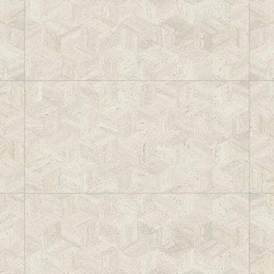 Sensi Roma 24" x 48" Satin Porcelain Cube Deco in Ivory