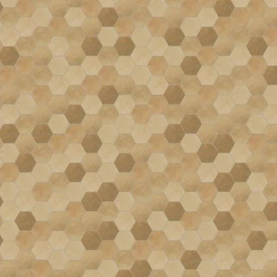Celine 4" Hexagon Matte Porcelain Floor & Wall Tile in Cotto