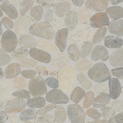 Pebble Oasis Coal, Flat Pebble, Tumbled