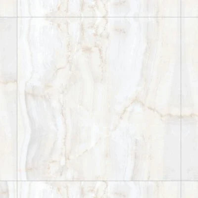 Magnifica Nineteen Forty-Eight 48" x 48" - 8mm Polished Porcelain Tile in Crystal Onyx