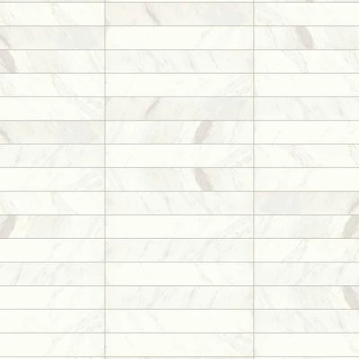 Magnifica 4" x 24" - 8mm Honed Porcelain Tile in Luxe White