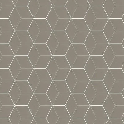 Neoconcrete - Medium Gray, 3D Cube, 12X12, Matte (NE13)