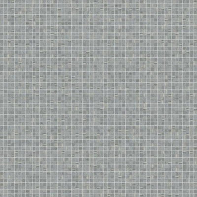 Ferrara 1" x 1" Honed Marble Mosaic Tile with Brass in Argento