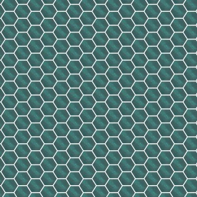 VIBRANT GREEN HEXAGON 5X6 (WALL ONLY)