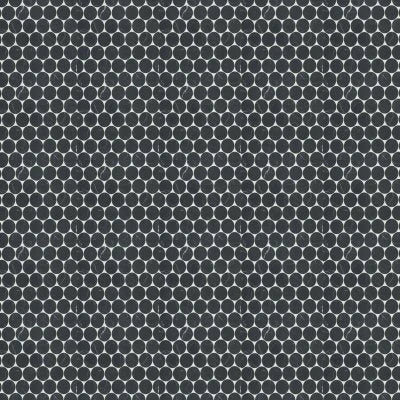 Monet Honed Marble Mosaic 10 Tile in Nero Marquina