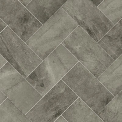 Slate Attache Meta Dark Gray, Rectangle, 12X24, Matte