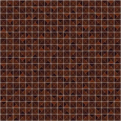 Zagora Triangle Glossy Zellige Mosaic Tile in Maroon
